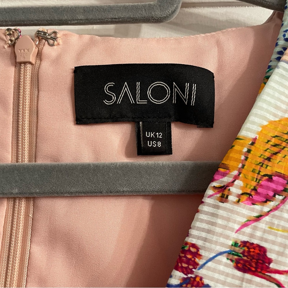 Saloni Lea Patchwork Mini Dress Saks Revolve Designer Wedding Guest *Price Firm* - Picture 5 of 6